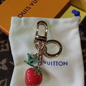 LV Strawberry Charm Key Holder